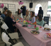 Ladies enjoying food and fun time